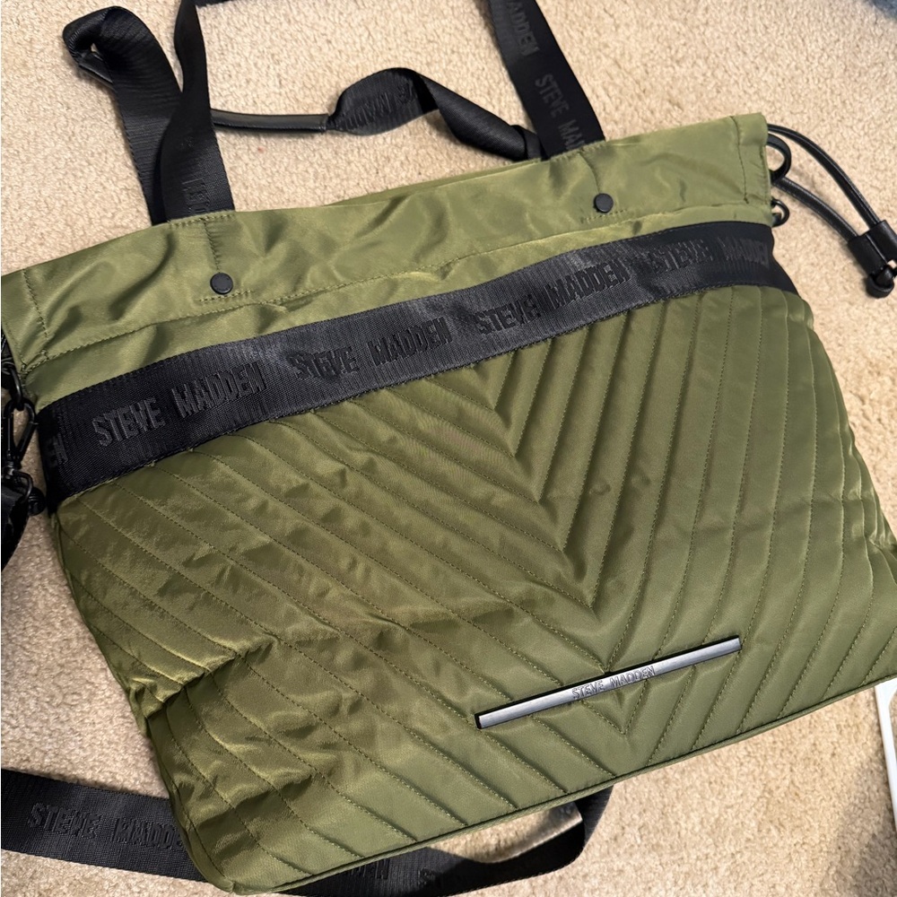 Steve Madden Olive Quilted Bag